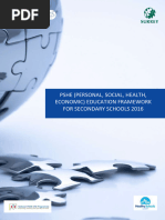 PSHE Framework For Secondary Schools 2016