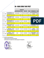 Jadwal Piket Ruangan