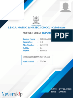 X Science Objective Test - 29.12.23