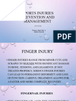 Sports Injuries Prevention and Management
