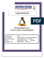 Linux Lab Manual