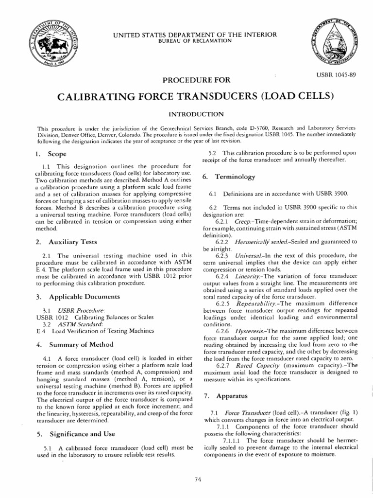 Load Cell Calibration Procedures | PDF | Weighing Scale | Force