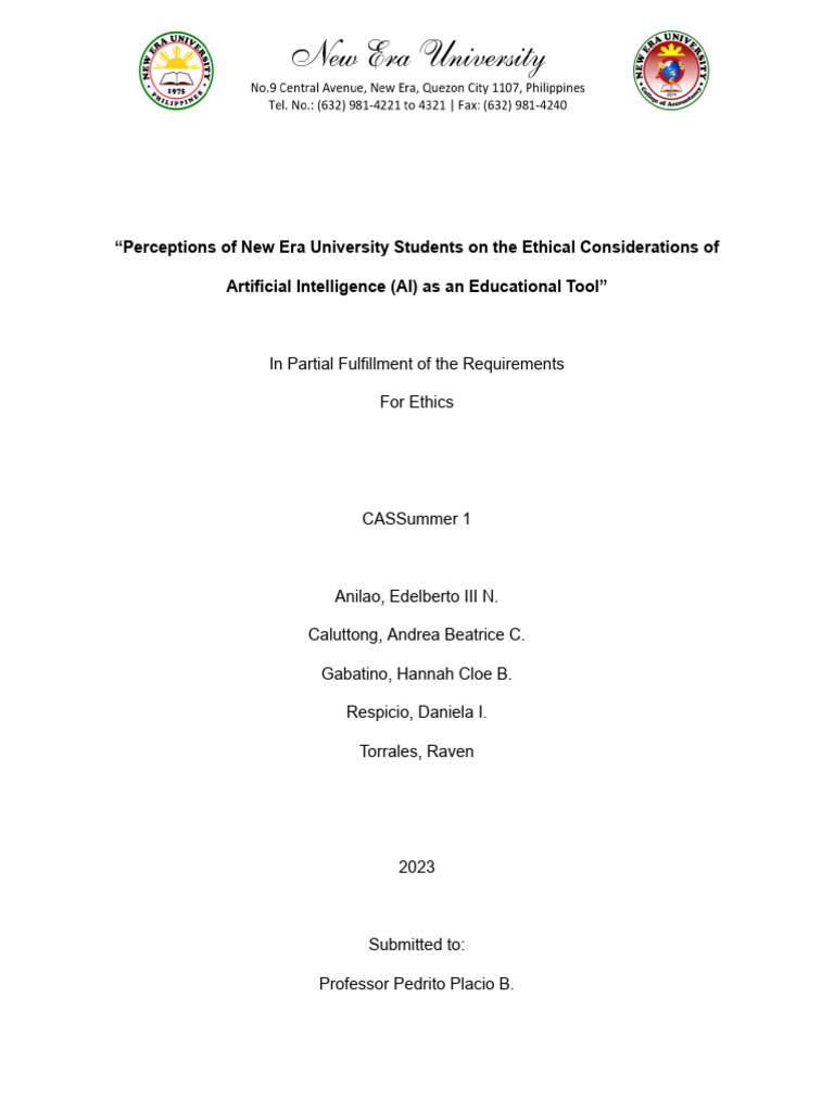 ETHICS Case Analysis 1 PDF Artificial Intelligence Intelligence (AI) & Semantics