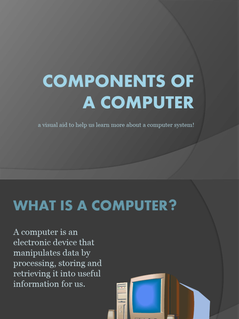 Components of A Computer-Bhargawi Mishra | PDF | Computers | Technology ...