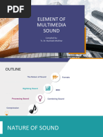 4.0 CSC441 Elements of Multimedia - Sound