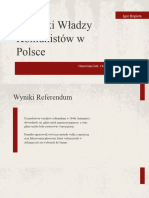 Początki Władzy Komunistów W Polsce