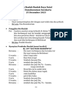 (DES 2023) Tata Ibadah Natal 25 Desember 2023 (INDONESIA)