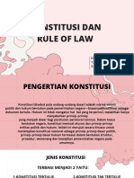 Konstitusi Dan Rule of Law Presentasi Kelompok 8