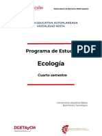Programa de Estudio Ecología