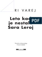 Leto Kad Je Nestala Sara Leroj