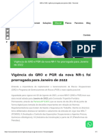 GRO e PGR - Vigência Prorrogada para Janeiro 2022 - Paromed