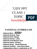 Study PPT - Incredible India (Class I)