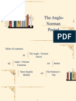 The Anglo Norman Period Reporting