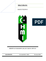 Draft Pleno I HMI Cabang Ciputat