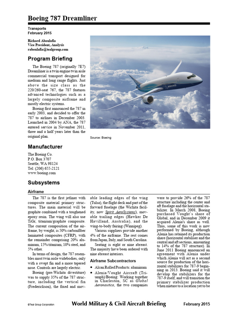 Boeing 787 Sample Wmcab | PDF | Aircraft | Aviation