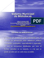 Presentación Sistema de Bibliotecas