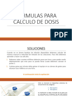 Formulas para Cálculo de Dosis
