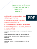 Farmacologia Aparatului Cardiovascular