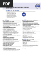 2013 All Models: Schedule of Factory Maintenance Service Operations