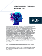 Calculating The Probability of Passing The USP Dissolution Test