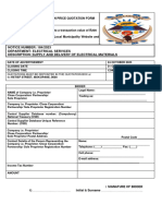 Specification For Supply and Delivery of Electrical Materials241023