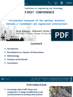 Preliminary Analyses of Optimal Distance Between Roundabout and Signalized Intersection - 2