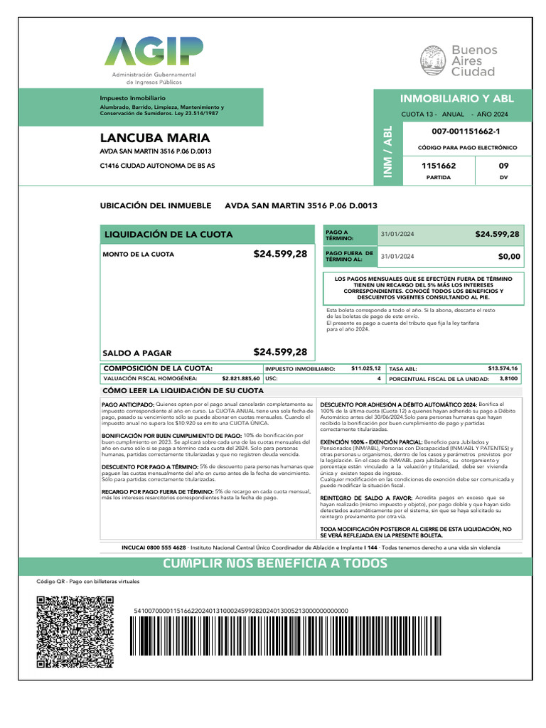 Boletas Seleccionadas Abl Descargar gratis PDF Economias