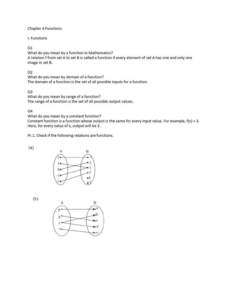 Understanding Functions in Mathematics | PDF | Polynomial | Function ...