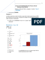 Tarea 2 Distribuciones de Probabilidad Con Minitab