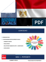 Sustainable Development Goals On Egypt: Team 9 - Dipali, Shivani, Aravind, Siva and Lakshmikant