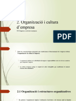 EMPRESA I ADMO. UF2. Organitzacio I Cultura Dempresa 2n Pps. Continguts2