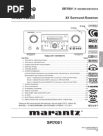 Marantz SR-7001 Service Manual