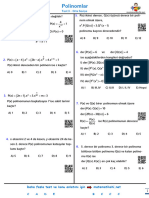 Polinomlar Test 3 O