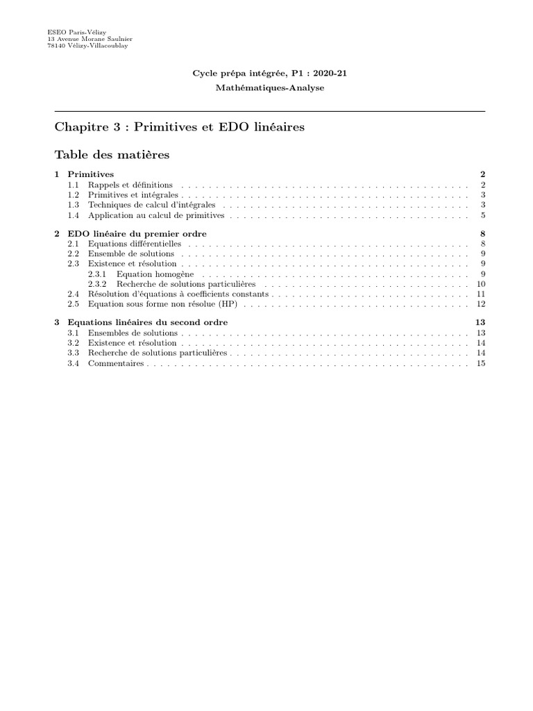 05 Primitives EDL | PDF | Mathématiques | Logique mathématique
