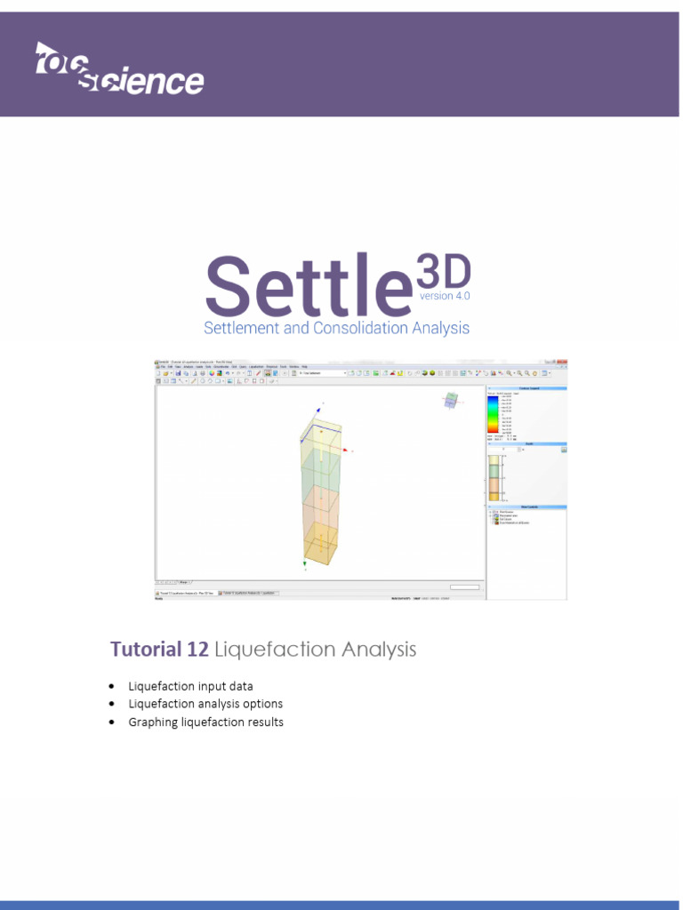 Liquefaction Analysis Tutorial in Settle3D | PDF | Earthquakes ...