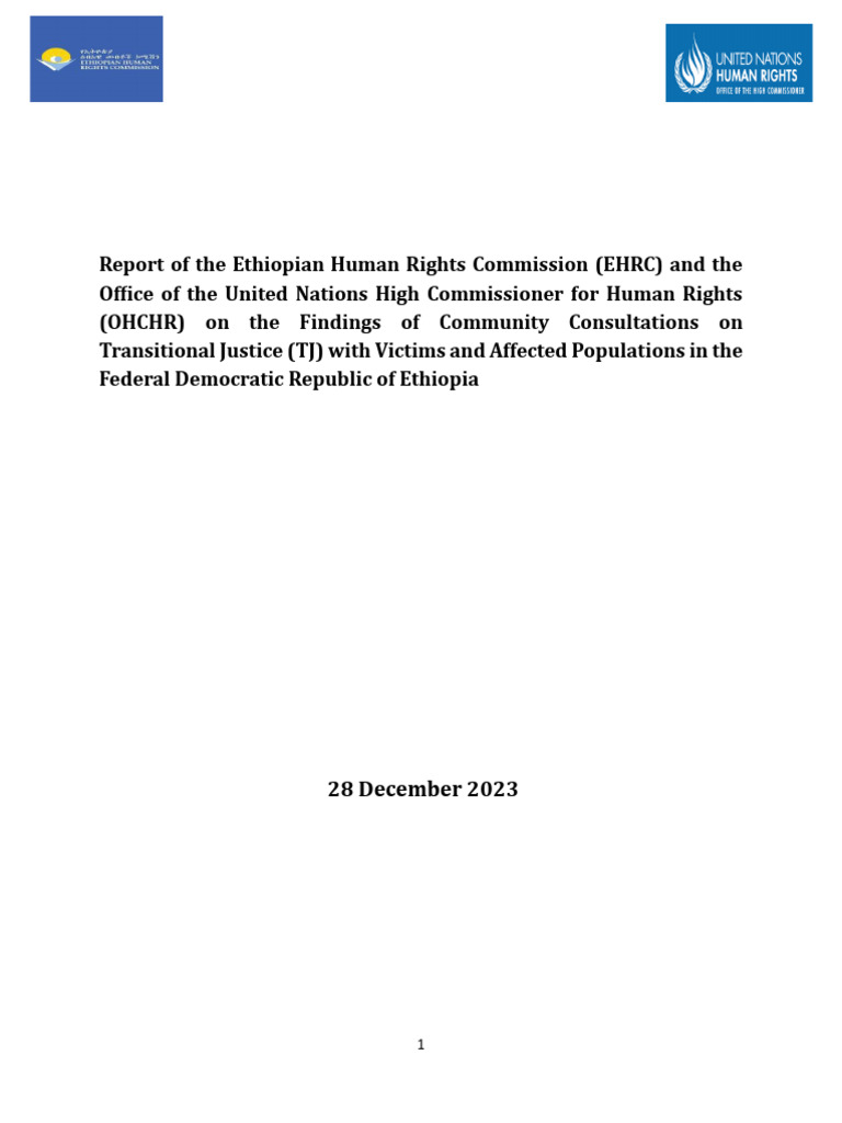 OHCHR EHRC Report TJ 28 12 23 | PDF | Justice | Crime & Violence