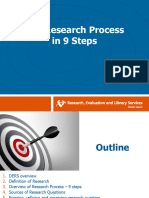 Overview Research Process Nine Steps
