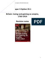 Revision Notes - Paper 3 British Empire