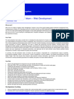 JD Graduate Engineer Intern Web Dev Automation