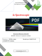 Rapport de La Spectroscopie