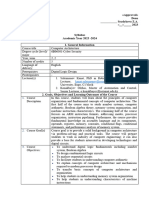 Syllabus - 2023 - Comp - Architecture