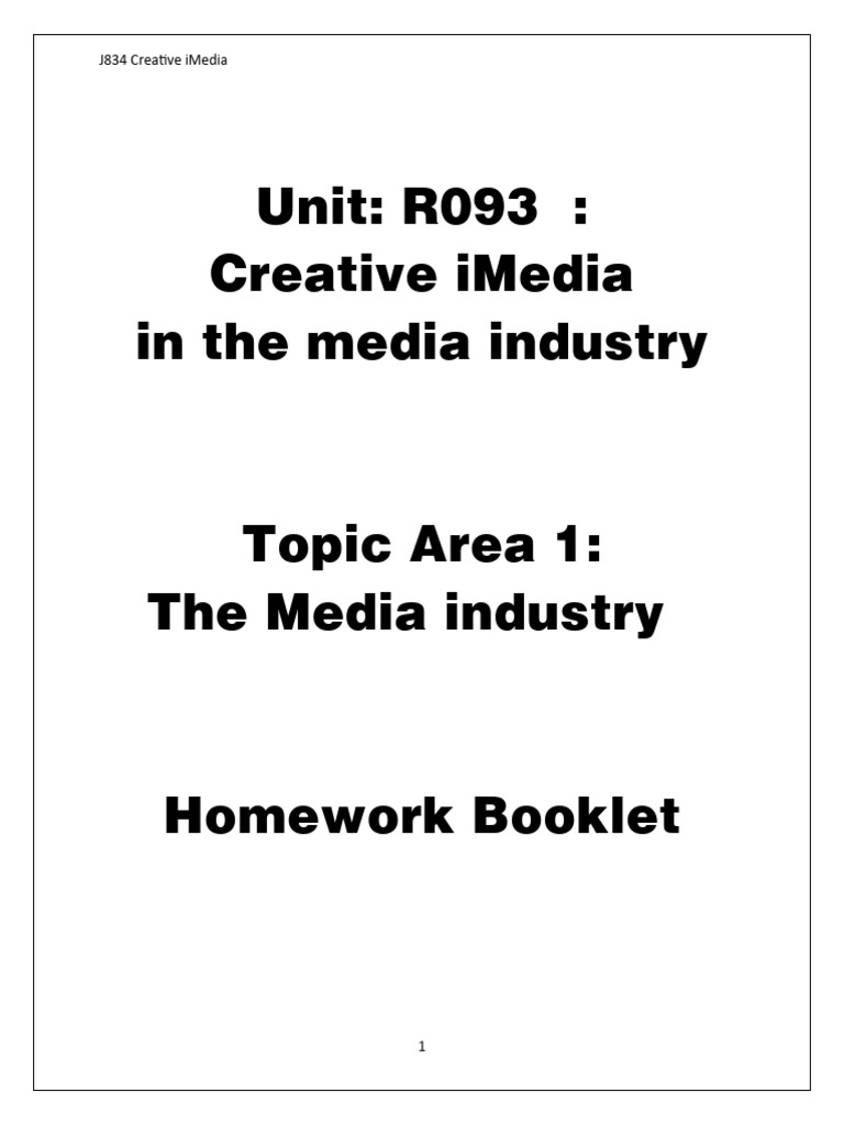 Creative iMedia Job Roles Overview | PDF
