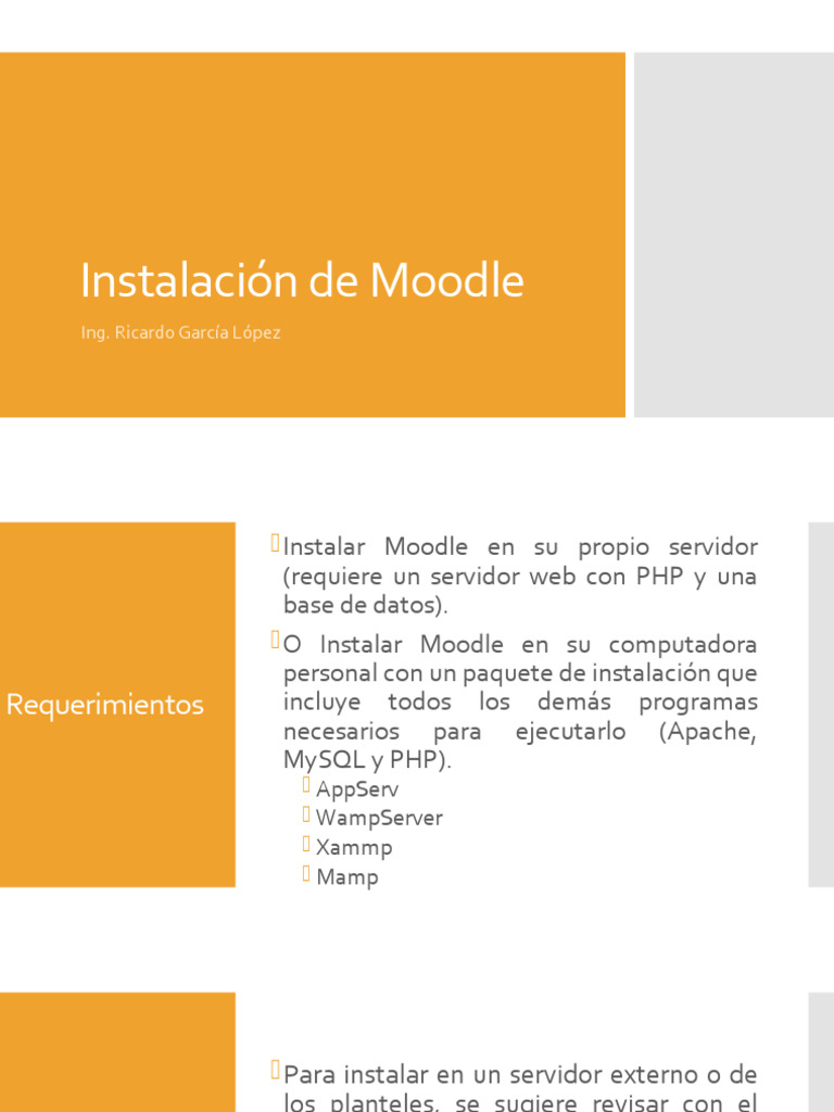 Instalación de Moodle | PDF