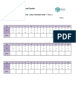 Basic Worksheet 101