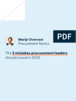 5 Mistakes by Procurement Leaders