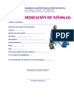 LIBRO de Dedicacion de Niños