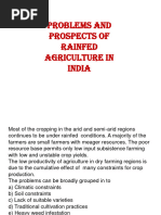 Problems and Prospects of Rainfed Agriculture in India