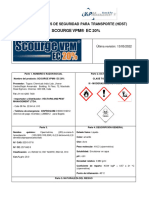 Hoja de Datos de Seguridad para El Transporte Scourge VPM® Ec 20%