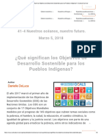 ¿Qué Significan Los Objetivos de Desarrollo Sostenible Para Los Pueblos Indígenas_ _ Cultural Survival