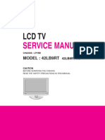 LG LCD TV 42lb9rt Lp7bb